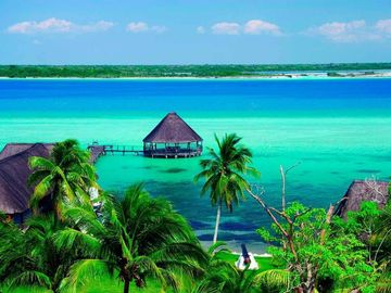 DEPARTAMENTO DE 2 HABITACIONES Y ALBERCA INFINITA EN BACALAR