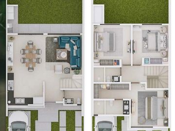 VENTA CASA EN CANCUN  3 HABITACIONES ALBERCA, PADEL, GYM