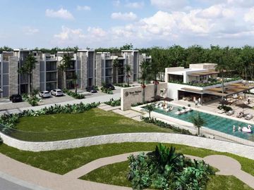 Departamento Playa del Carmen Venta 3 Hab Terraza privada Casa Club Alberca Gym