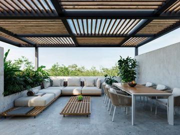 Departamento Playa del Carmen Venta 3 Hab Terraza privada Casa Club Alberca Gym