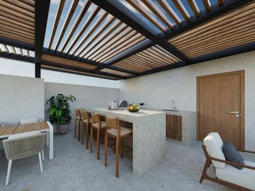 Departamento Playa del Carmen Venta 3 Hab Terraza privada Casa Club Alberca Gym