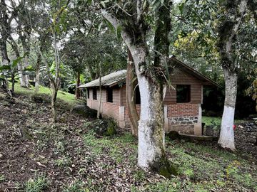 Terreno con cabaña en venta en La Estanzuela Ver, acceso directo a calle.