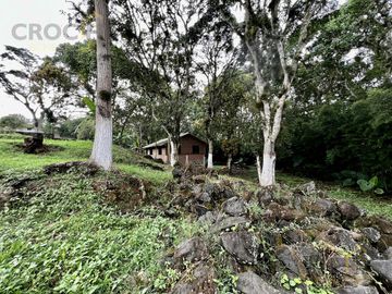 Terreno con cabaña en venta en La Estanzuela Ver, acceso directo a calle.