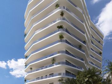 DEPARTAMENTO DE 3 HABITACIONES FRENTE AL MAR Y CLUB DE PLAYA EN COSTA MUJERES
