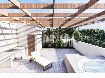 PentHouse 2 Habitaciones en BACALAR con Jacuzzi vista a la Laguna
