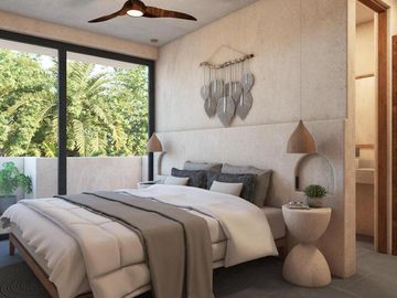 PROMOCIÓN VILLA EN TULUM CERCA DE LA PLAYA AMUEBLADA 2 HABITACIONES/ROFTOP/GYM