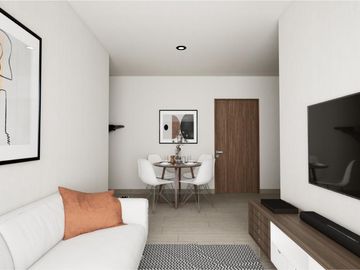 VENTA DE DEPARTAMENTO EN PLAYA DEL CARMEN 2 HABITACIONES,  CON ALBERCA