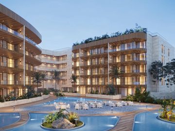Venta Exclusivo Departamento Puerto Cancun 2 Hab Gym Jacuzzi Alberca Golf Grill