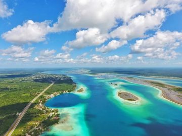 Villa en Bacalar de dos recamaras con vista a la laguna