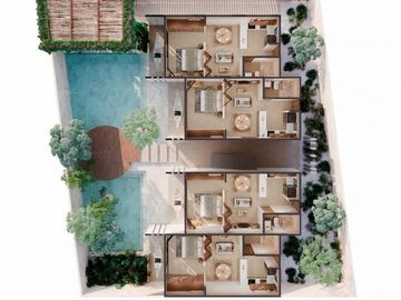 EN VENTA ESTUDIO EN TULUM|ALBERCA|SWIM UP|A 5 MINUTOS DEL MAR|AREA DE YOGA