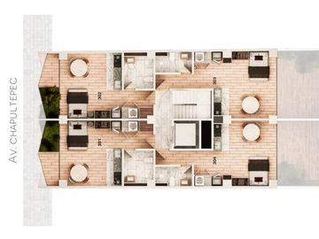 DEPARTAMENTO EN ROMA NORTE