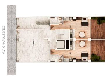 DEPARTAMENTO EN ROMA NORTE