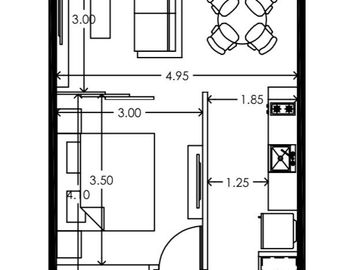 DEPARTAMENTO EN VENTA EN PLANTA BAJA DE IPANA