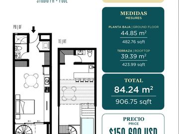 Penthouse estudio, ENCANTADORAS  AMENIDADES, ASOMBROSA VISTA Tulum