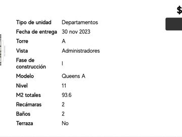 Departamento en venta Estancia SOHO guadalupe
