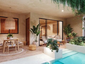 HERMOSO DEPTO 2 HAB |1ER PISO CON JARDÍN  | ALDEA ZAMA, TULUM