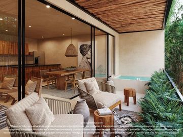 HERMOSO DEPTO 2 HAB |1ER PISO CON JARDÍN  | ALDEA ZAMA, TULUM