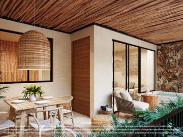 HERMOSO DEPTO 2 HAB |1ER PISO CON JARDÍN  | ALDEA ZAMA, TULUM