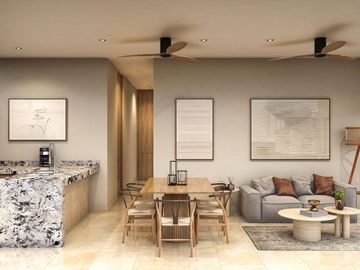 Departamento de 2 recámaras con amenidades en venta en Temozón Norte, Norte de Mérida