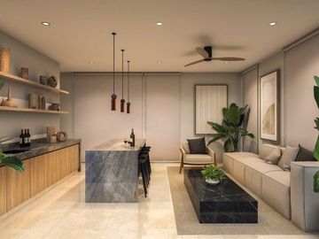 Departamento de 2 recámaras con amenidades en venta en Temozón Norte, Norte de Mérida