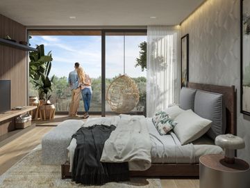DEPARTAMENTO DE 1 RECÁMARA EN VENTA EN ZONA PREMIUM CON CAMPO DE GOLF, CANCHA DE PADEL Y PICKEBALL