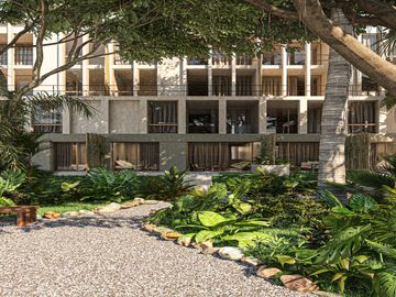 HERMOSO condo 2 hab, 2 piso TULUM   VESTIBULO, BAR, GIMNASIO