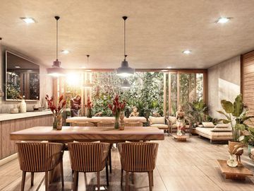 HERMOSO condo 2 hab, 2 piso TULUM   VESTIBULO, BAR, GIMNASIO