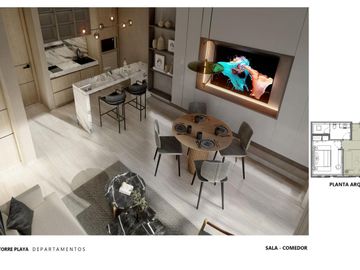Departamento de una habitacion en venta en el centro de Playa del Carmen