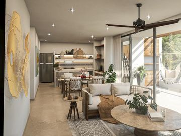Departamento en venta de 2 recámaras en Arekas Residencial Flamingos