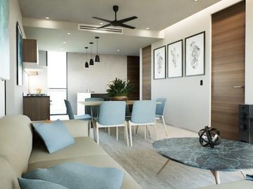 DEPARTAMENTO DE 2 HABITACIONES CON JACUZZI, GYM Y BAR EN CANCUN