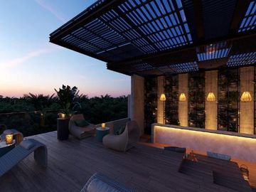 DEPARTAMENTO DE 2 HABITACIONES CON JACUZZI, GYM Y BAR EN CANCUN