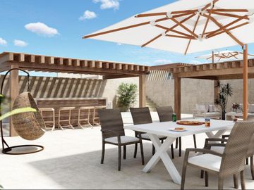 LOFT EN VENTA EN CANCUN CON ROOFTOP Y CANCHA DE PADEL