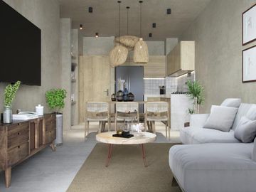 LOFT EN VENTA EN CANCUN CON ROOFTOP Y CANCHA DE PADEL