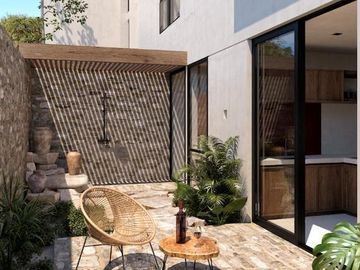 PREVENTA DEPARTAMENTO EN TULUM CON ALBERCA PRIVADA CERCA DE LA PLAYA /PLUSVALIA