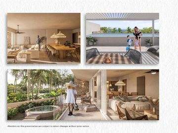 Departamento en Venta  frente al mar 2 Habitaciones Akumal