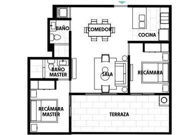 Departamento en Colonia Cuauhtémoc