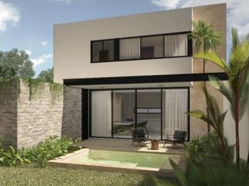 Casa en venta en Mérida Privada Amidanah Mod D casa de una planta Temozón norte Mayo Paneles solares de regalo
