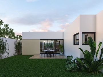 CASA 1 PISO  DE DOS RECAMARAS MODELO AUREA VENTA MERIDA CONKAL