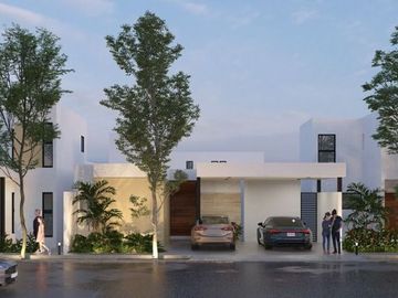 CASA 1 PISO  DE DOS RECAMARAS MODELO AUREA VENTA MERIDA CONKAL