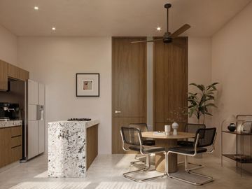 Departamentos de 1 recámara con amenidades en venta en Cholul, Norte de Mérida.