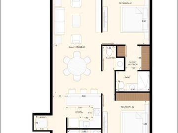 Departamento en venta en Mérida, en Santa Gertrudis Copó