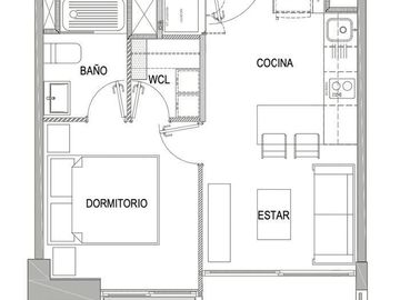 Departamento en Venta en Nuevo recién entregado! 1 dormitorio 1 baño