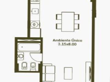 Venta de Departamento 1 amb. en Morón