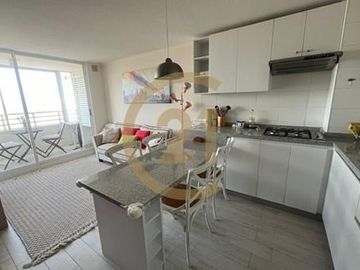 Venta departamento amoblado a pasos de la playa