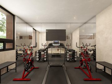 Departamento de 1 recámara con flex en venta en Montes de Amé, Mérida Norte.