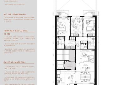 Venta departamento 3 dormitorios con cochera