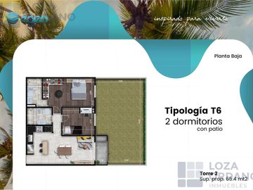 Departamento 2 dormitorios a estrenar con balcon