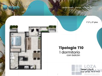 Departamento 2 dormitorios a estrenar con balcon