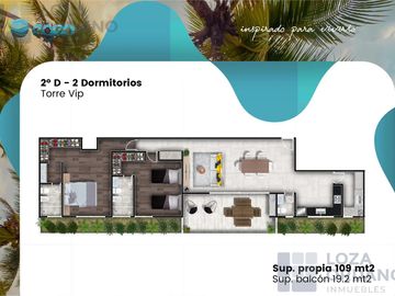 Departamento 2 dormitorios a estrenar con balcon