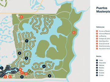 Terreno en venta Barrio Vistas, Puertos del Lago, Escobar